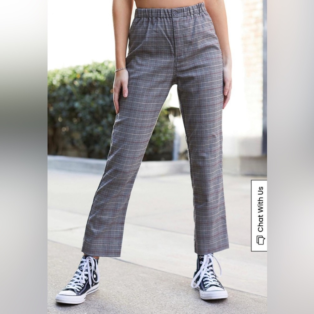 Brandy Melville Plaid Patterned Pants